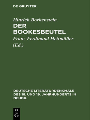 cover image of Der Bookesbeutel